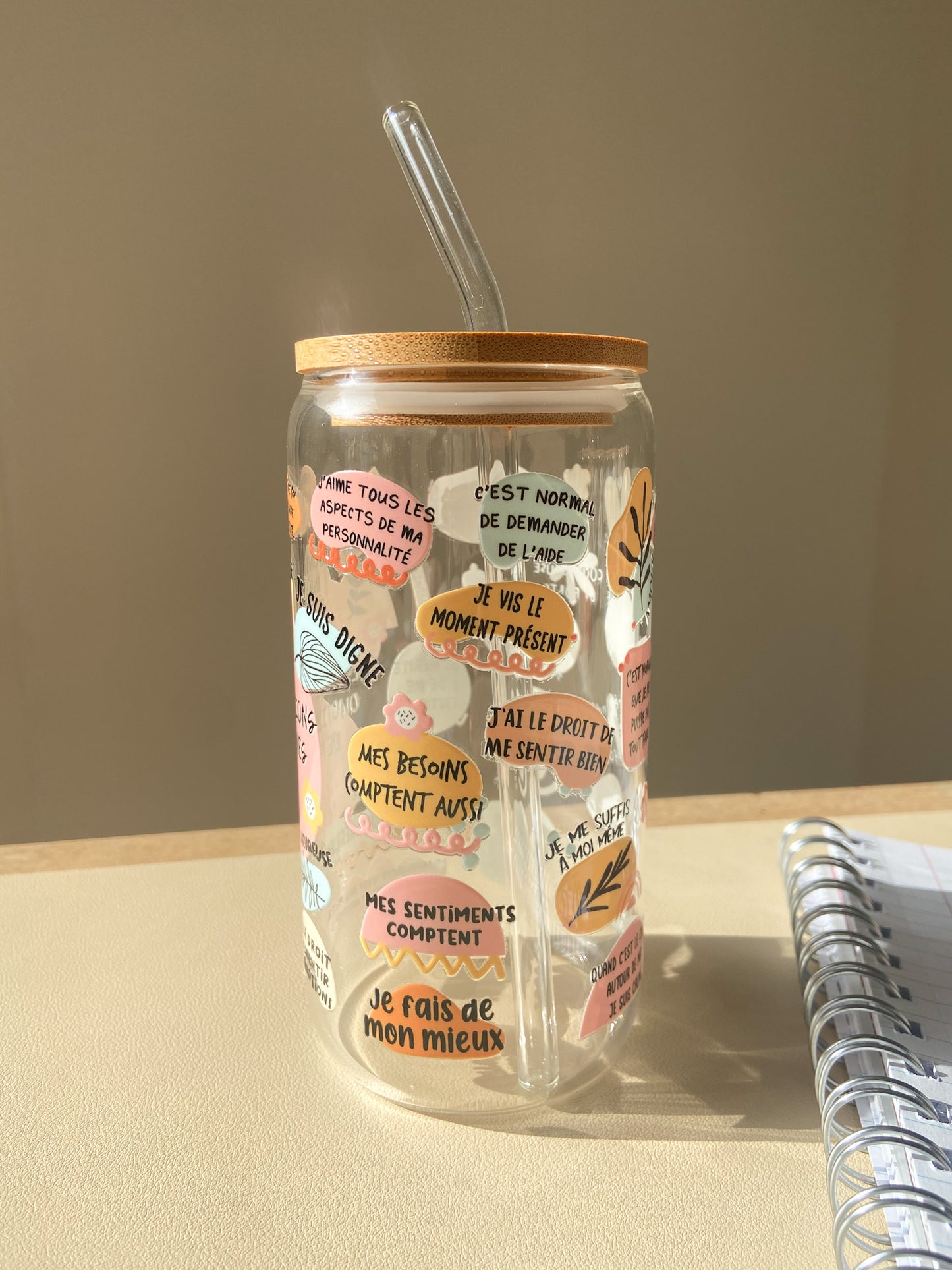 Verre Affirmation de Maman