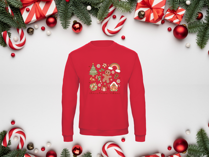 Sweat Unisex Groovy Christmas Vibes