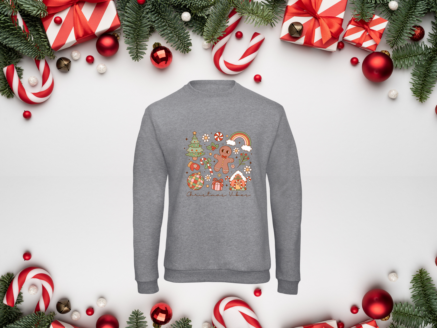 Sweat Unisex Groovy Christmas Vibes