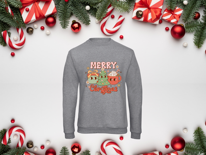 Sweat Unisex Groovy Merry Christmas