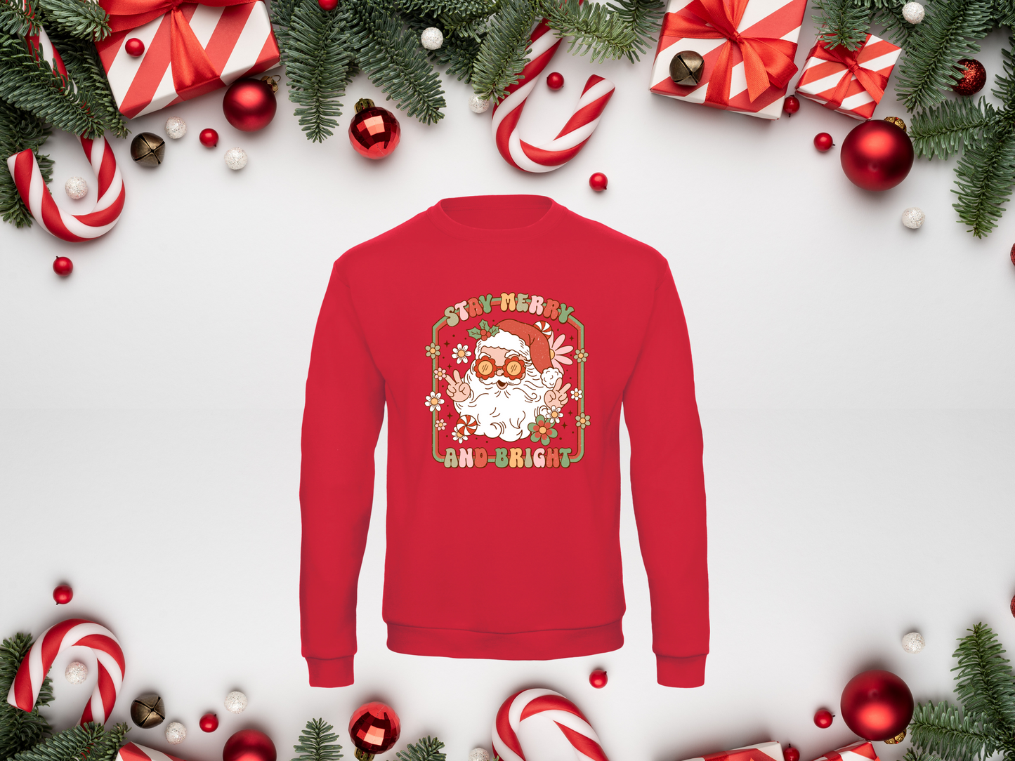 Sweat Unisex Groovy Santa Claus