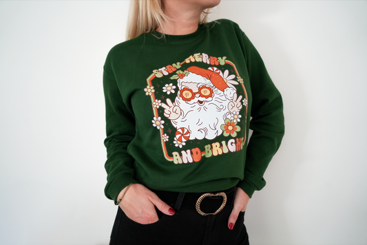 Sweat Unisex Groovy Santa Claus