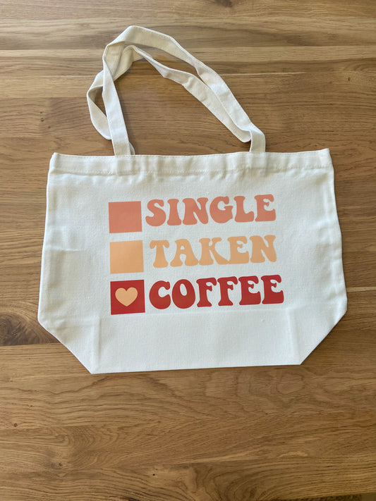 Tote Bag Single Taken Coffee 35x45x15cm