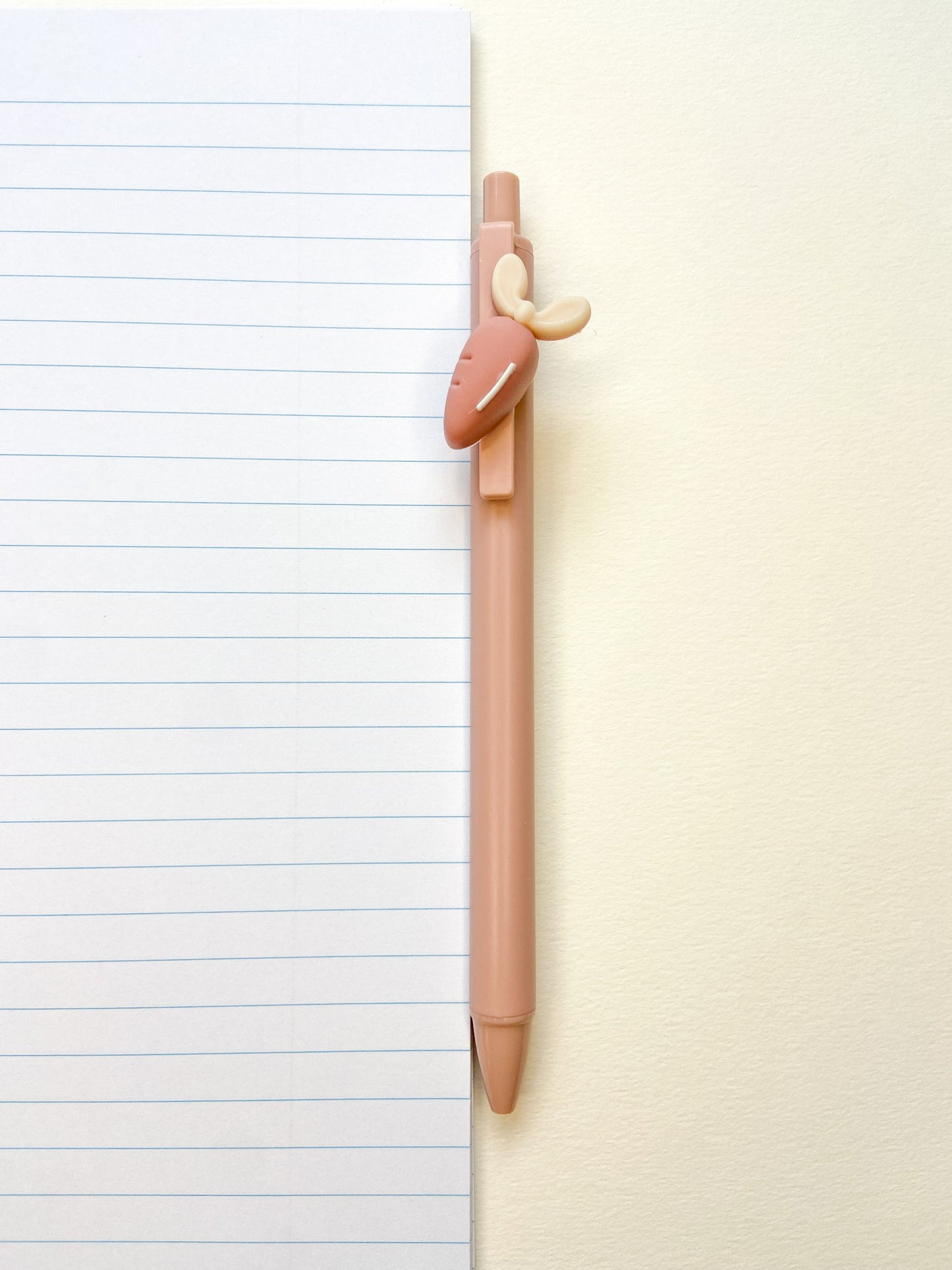 A 0.5mm Carrot Pink ballpoint pen