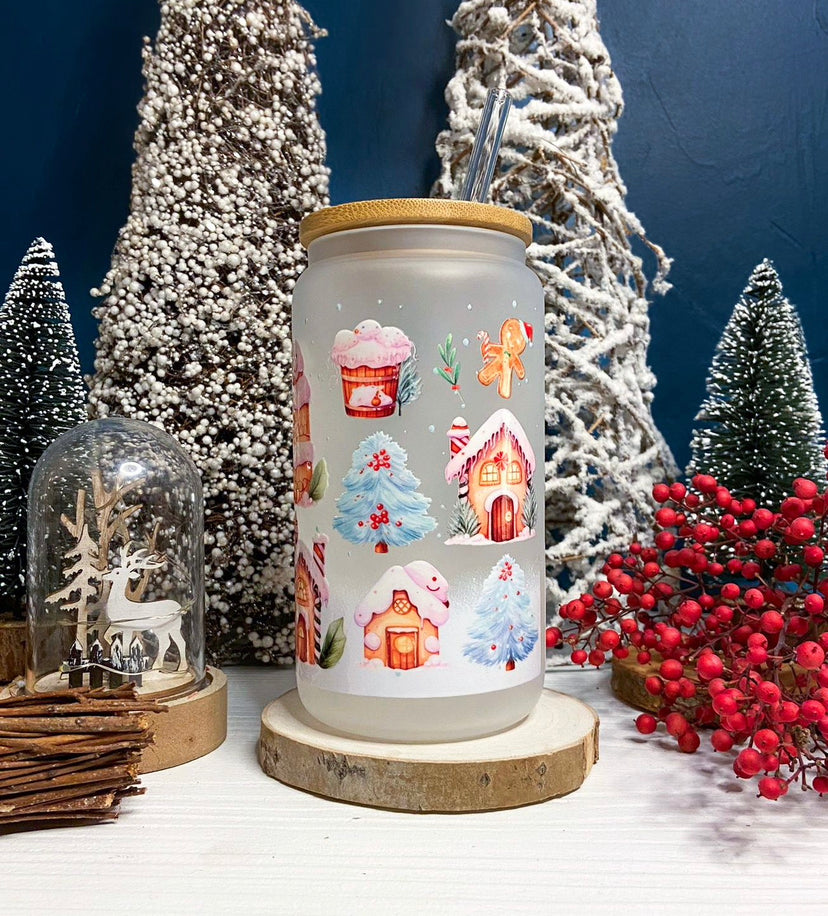 Verre Maison de Noël