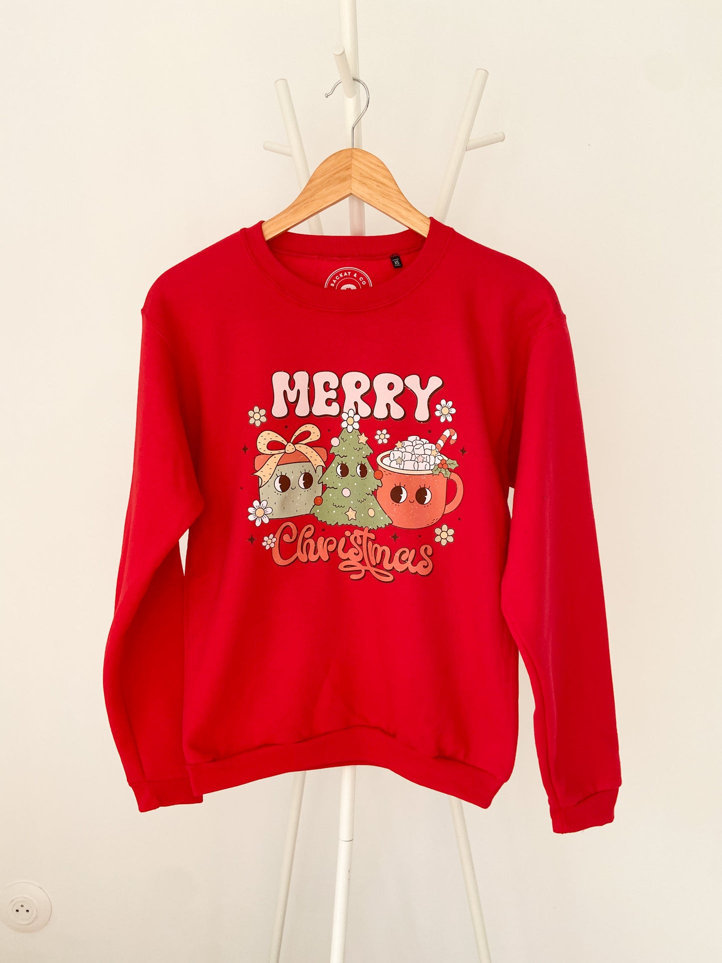 Sweat Unisex Groovy Merry Christmas